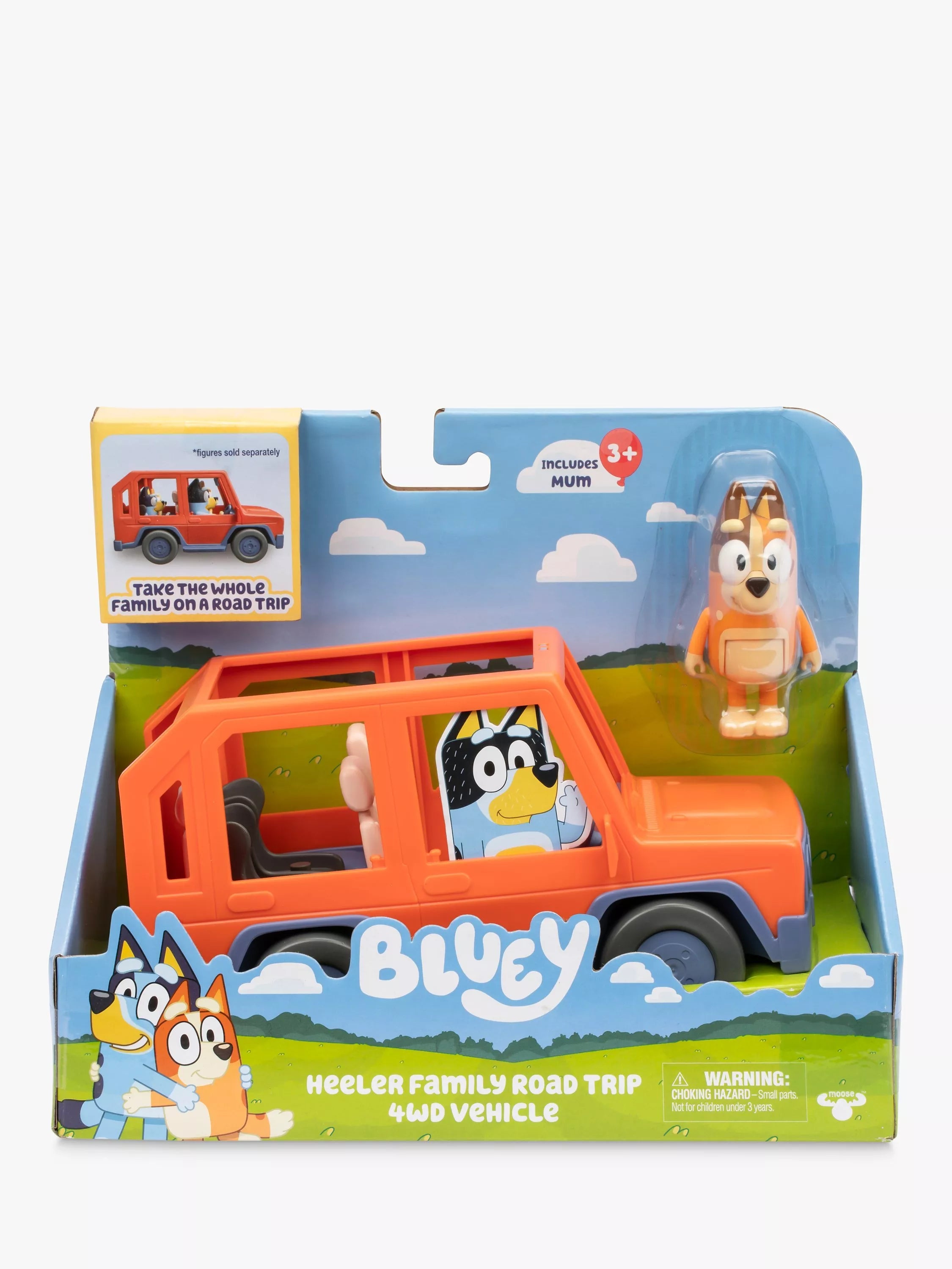 Bluey Heeler Family Road Trip 4WD Vehicle toy (British brand)