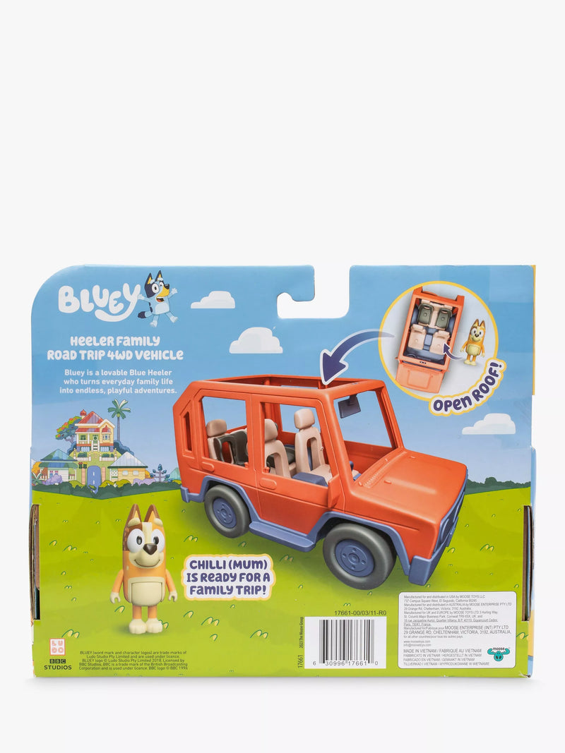 Bluey Heeler Family Road Trip 4WD Vehicle toy (British brand)