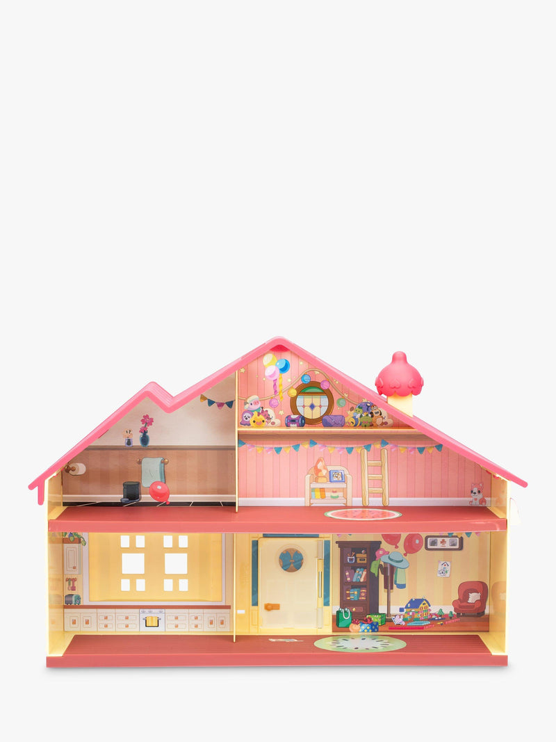 Bluey Celebration Home playset with party hat figure and 11 pieces, imported from the UK