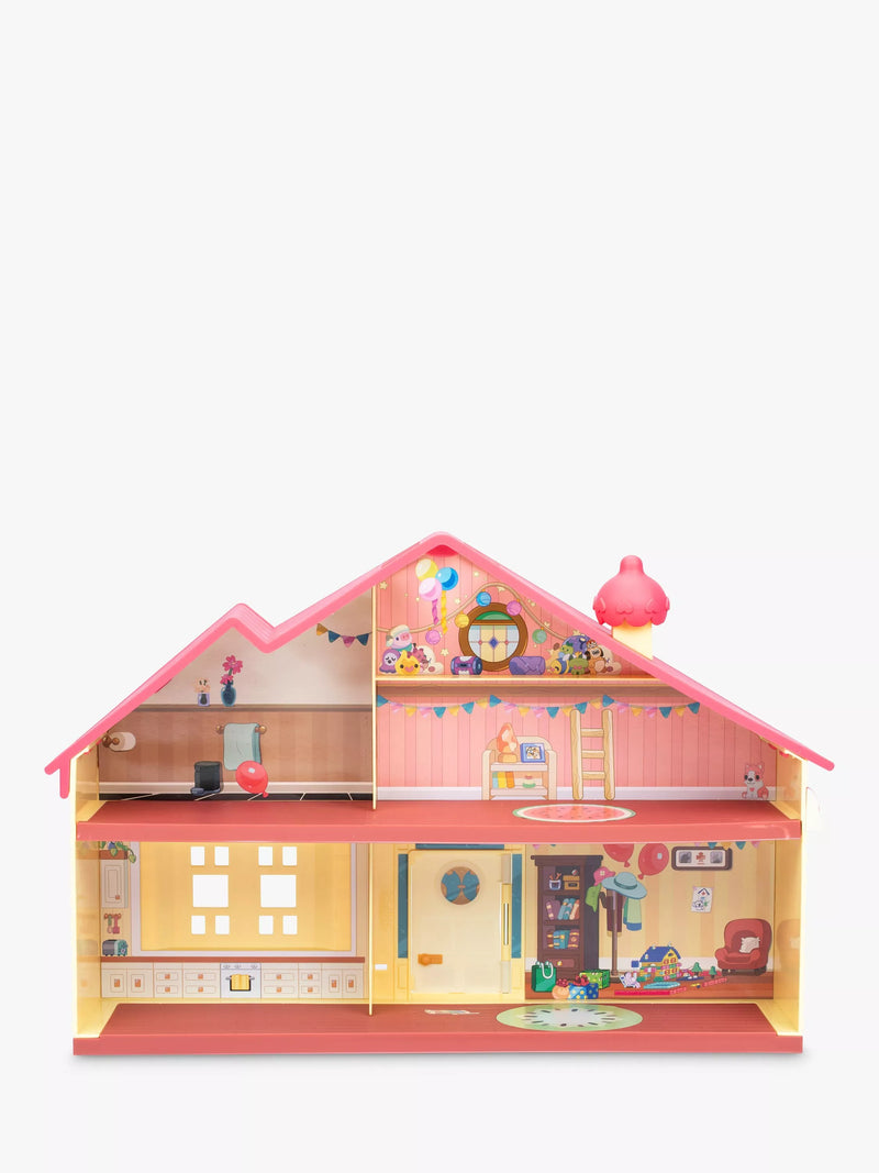Bluey Celebration Home playset with party hat figure and 11 pieces, imported from the UK