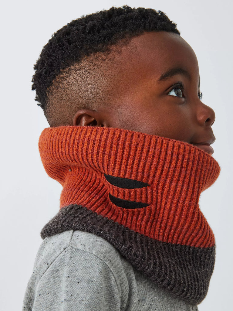 John Lewis Kids' Tiger Snood, Orange