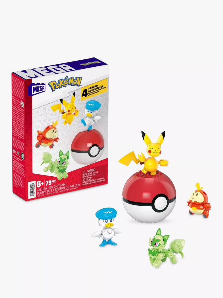 Mega Bloks Pokémon Paldea Region Team Set with Poké Ball