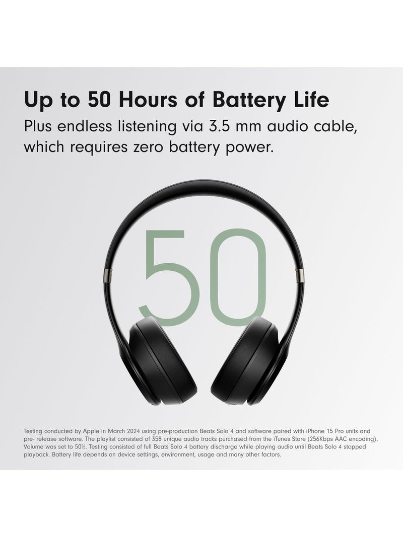Beats Solo 4 wireless on-ear headphones, imported from the UK