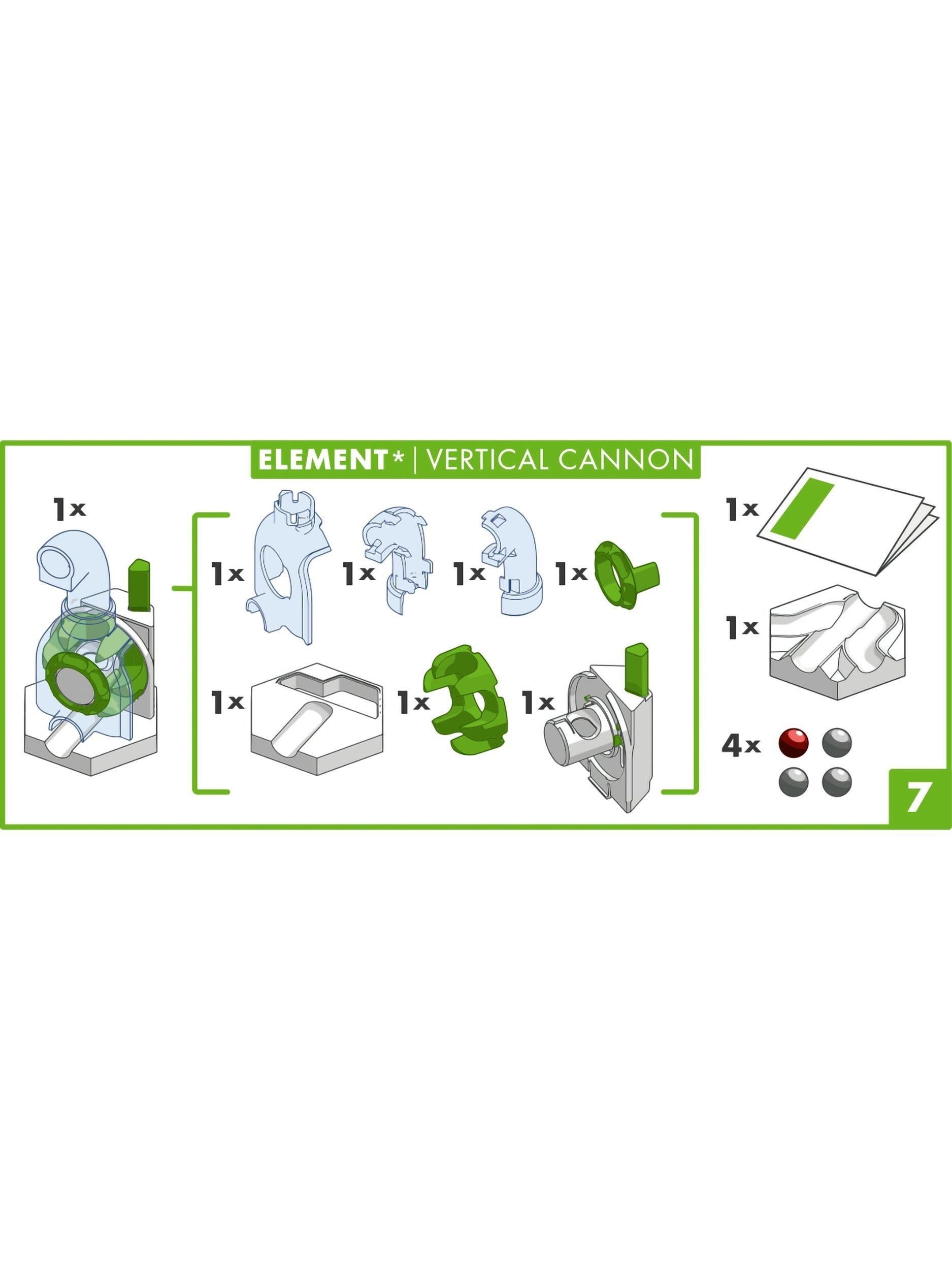 GraviTrax Vertical Cannon marble run element 6 pieces, UK version