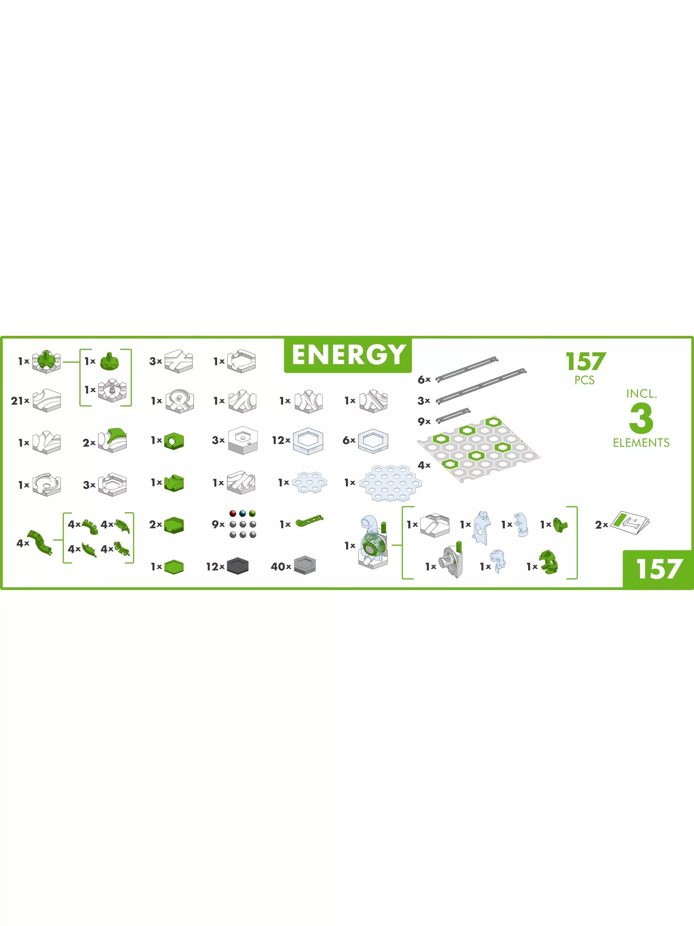 GraviTrax marble run set Action Set Energy 154-piece - British product