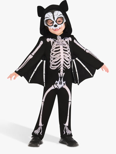 Barn Skjelett Flaggermus Halloweenkostyme Multi