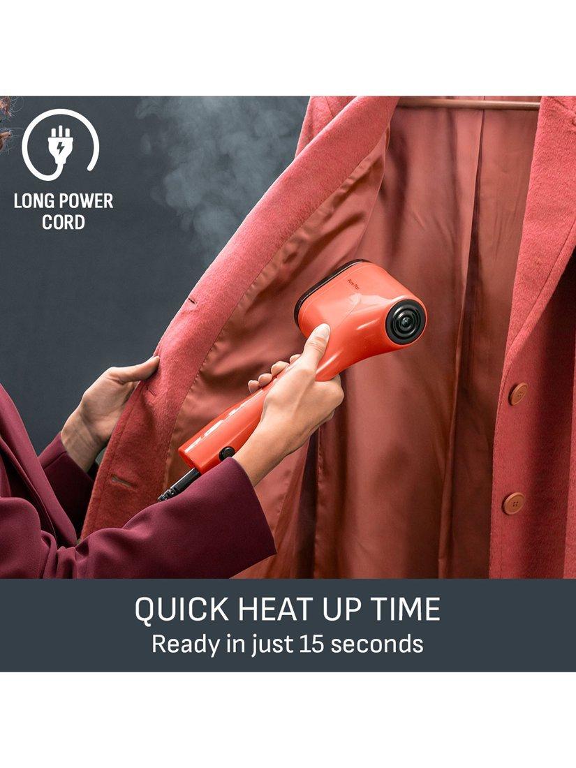 Tefal Pure POP handheld clothes steamer coral, imported from the UK