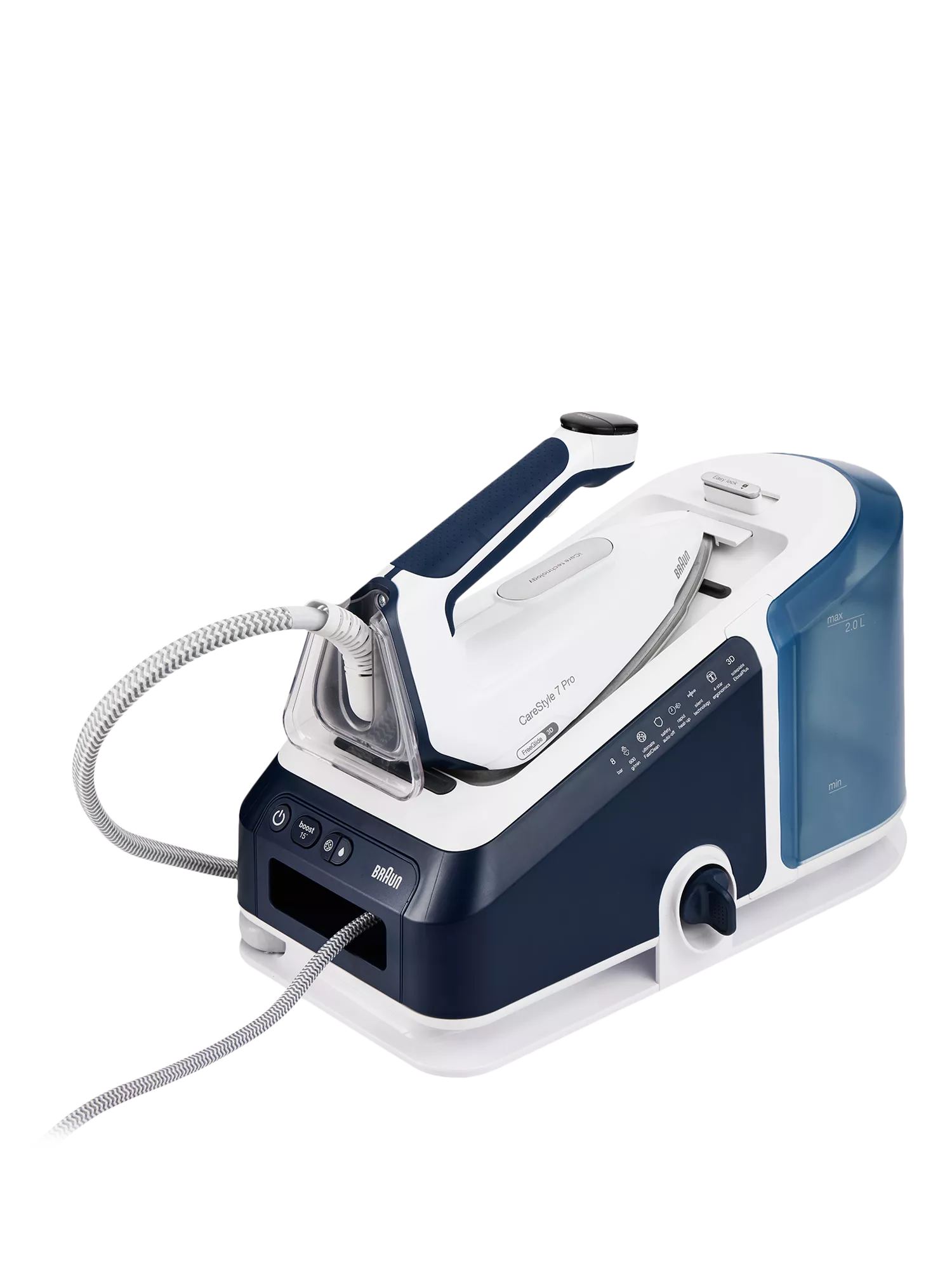 Braun CareStyle 7 Pro steam station iron in blue (British brand)