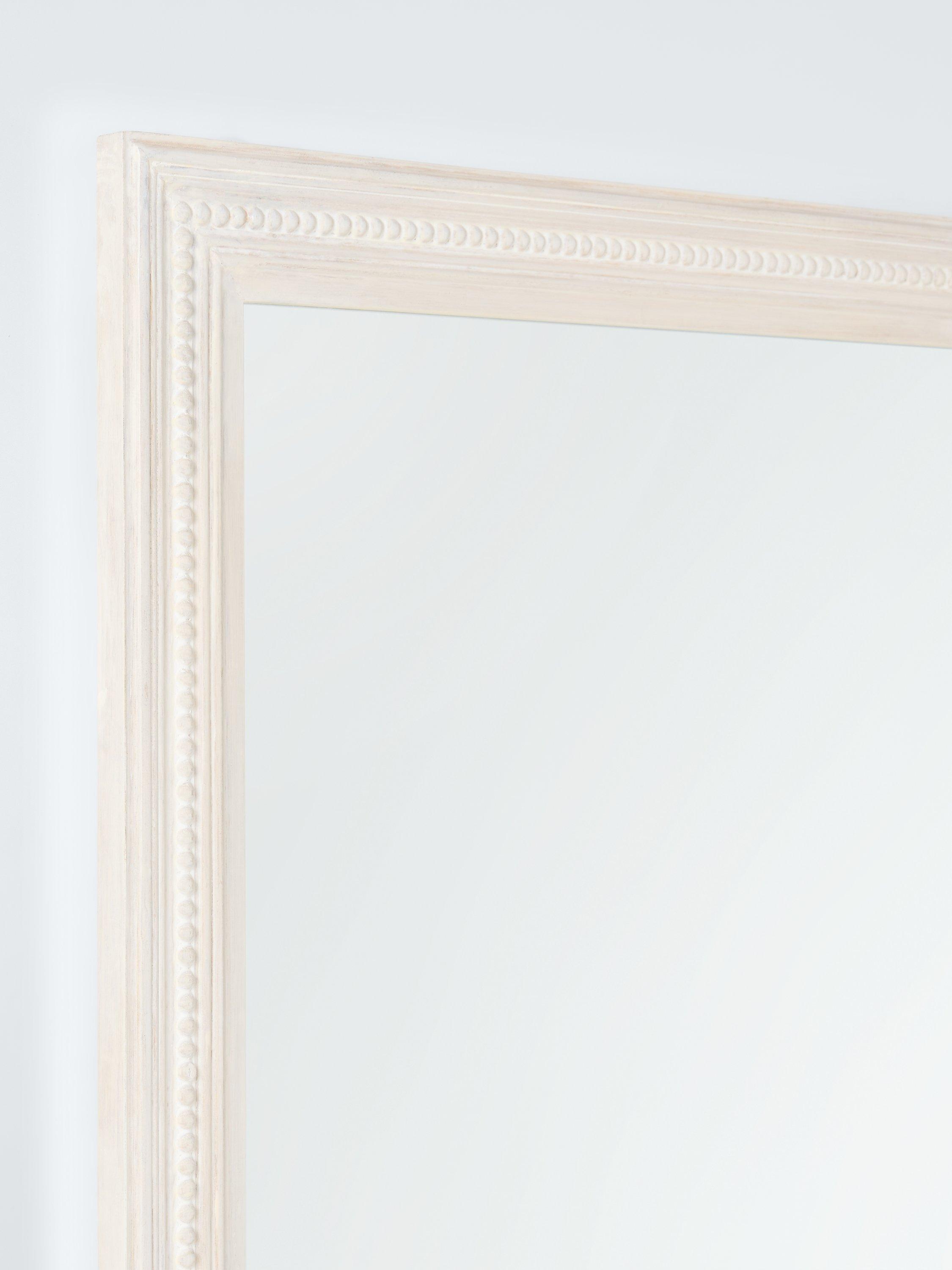 John Lewis hand-carved coastal wood wall mirror 100x70cm whitewash finish, imported from the UK