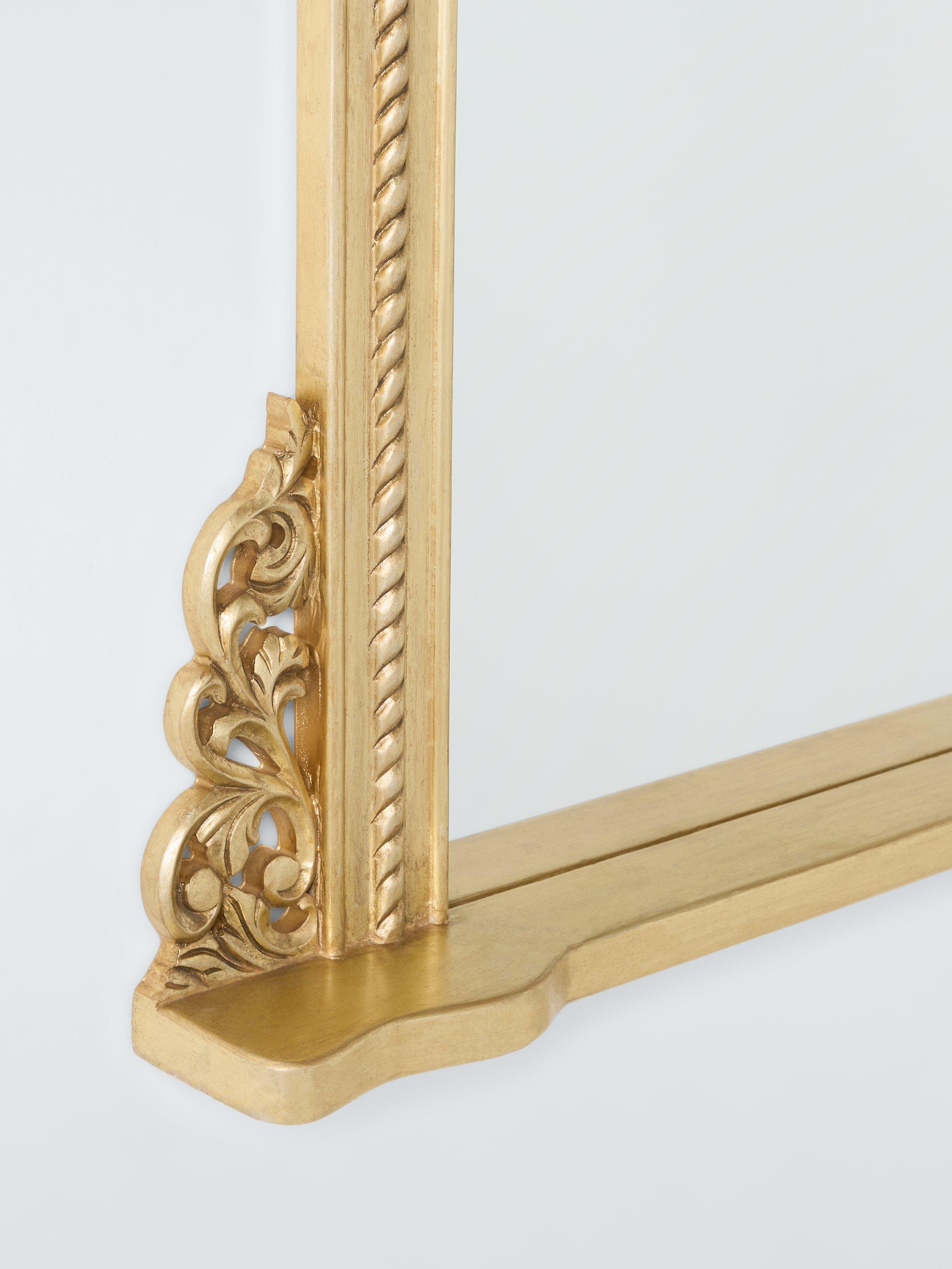 John Lewis vintage overmantel wall mirror antique gold 95x115cm, UK version