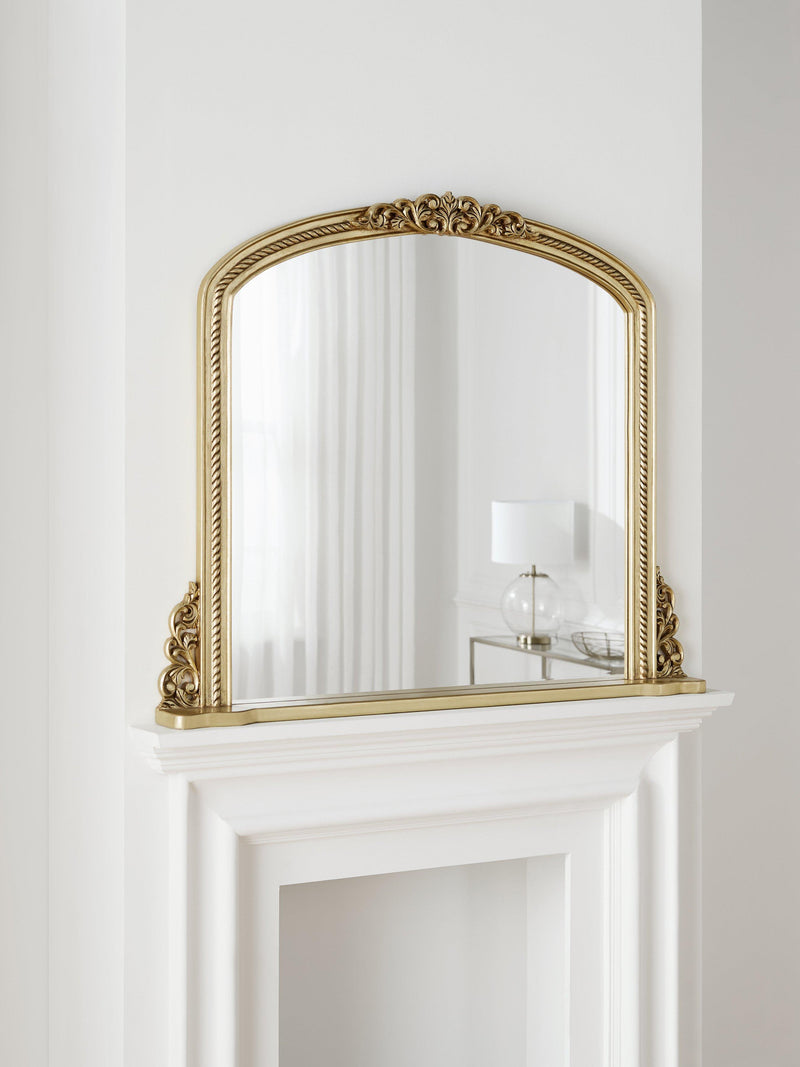 John Lewis vintage overmantel wall mirror antique gold 95x115cm, UK version