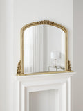 John Lewis vintage overmantel wall mirror antique gold 95x115cm, UK version