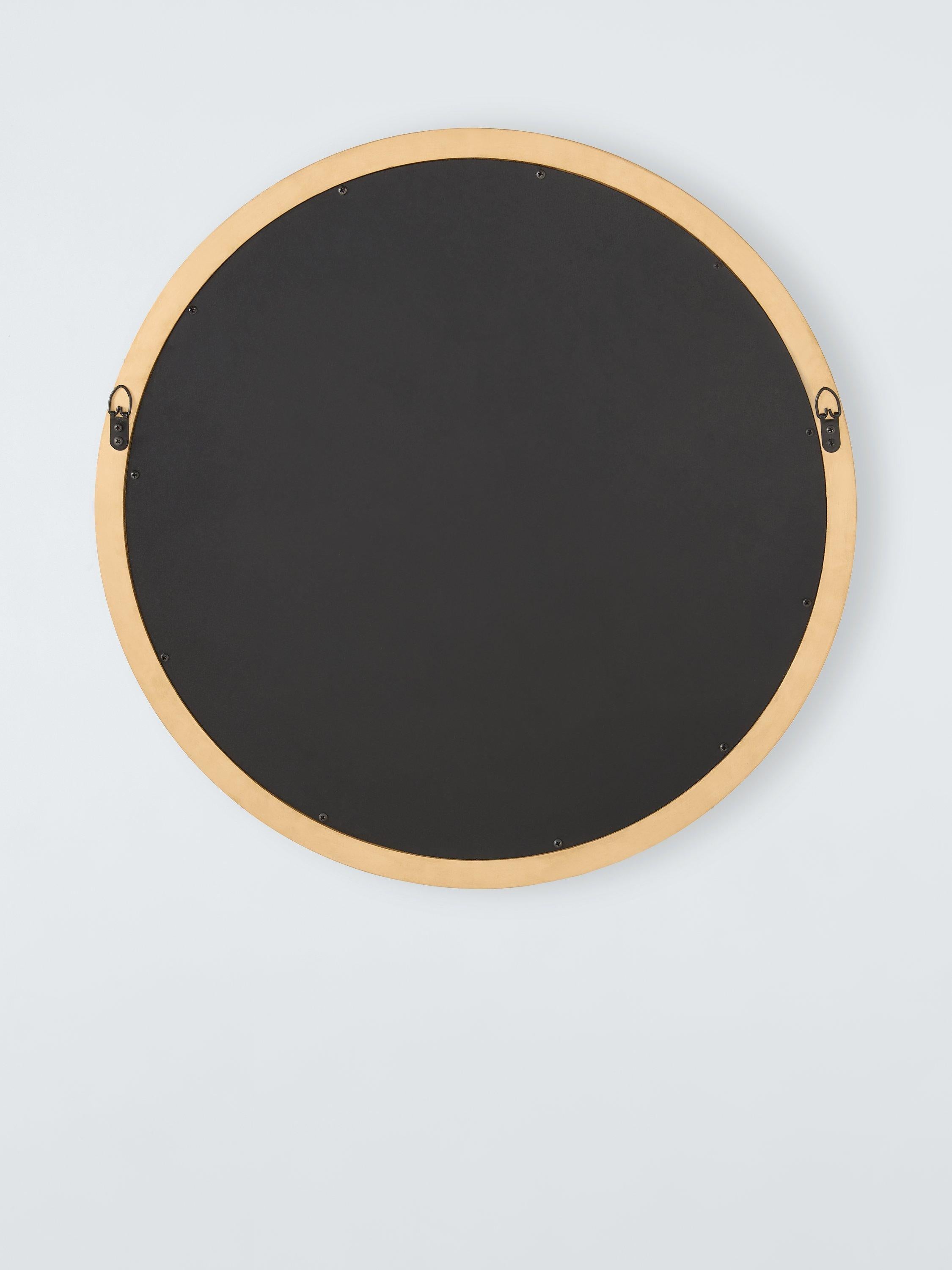John Lewis vintage French round wall mirror 68cm antique gold, UK version
