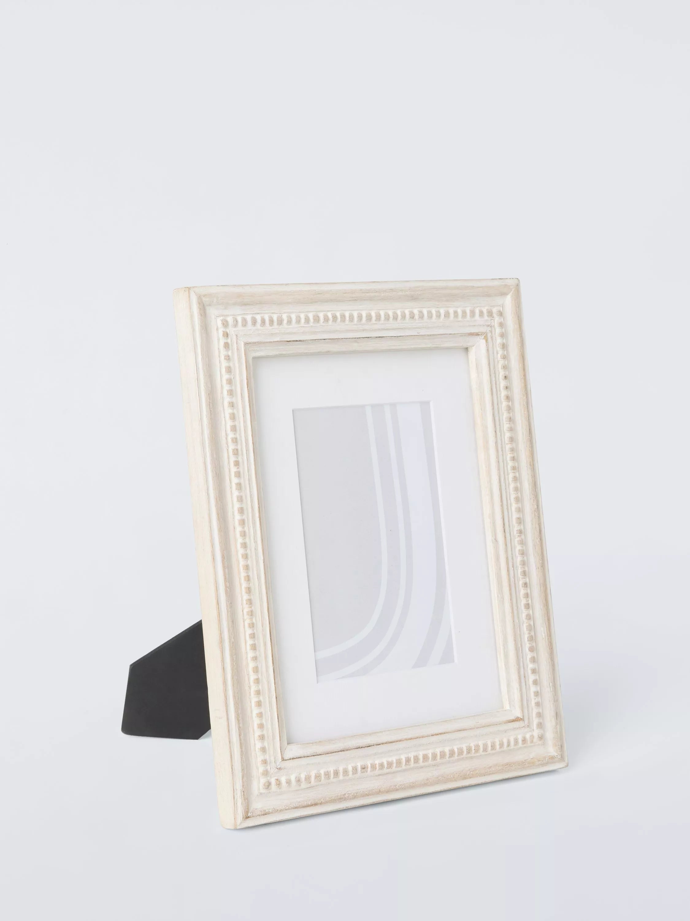 John Lewis hand-carved whitewash wood photo frame 4x6 imported from the UK
