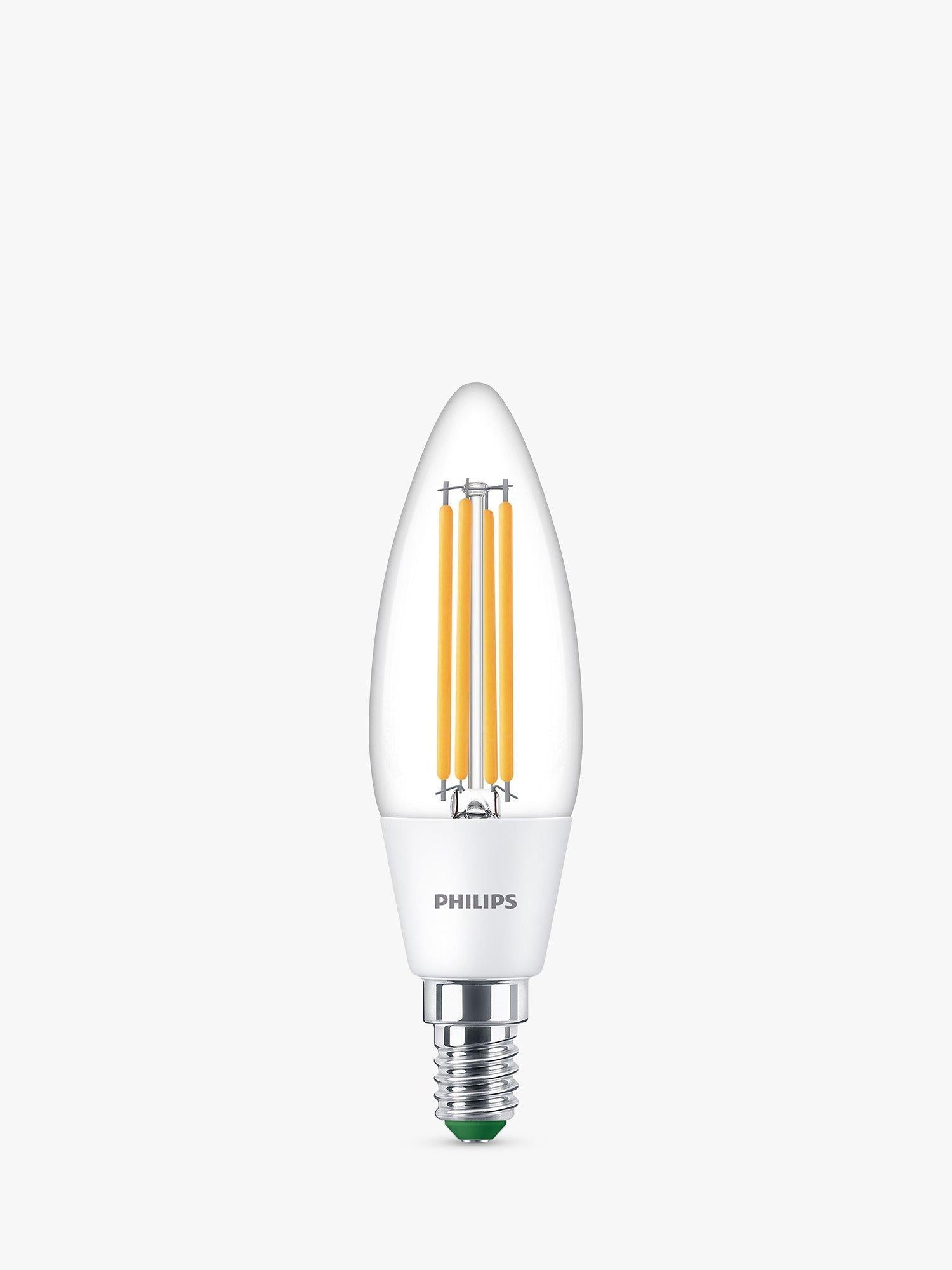 Philips LED candle bulb 2.3W E14 pack of 2 - British product
