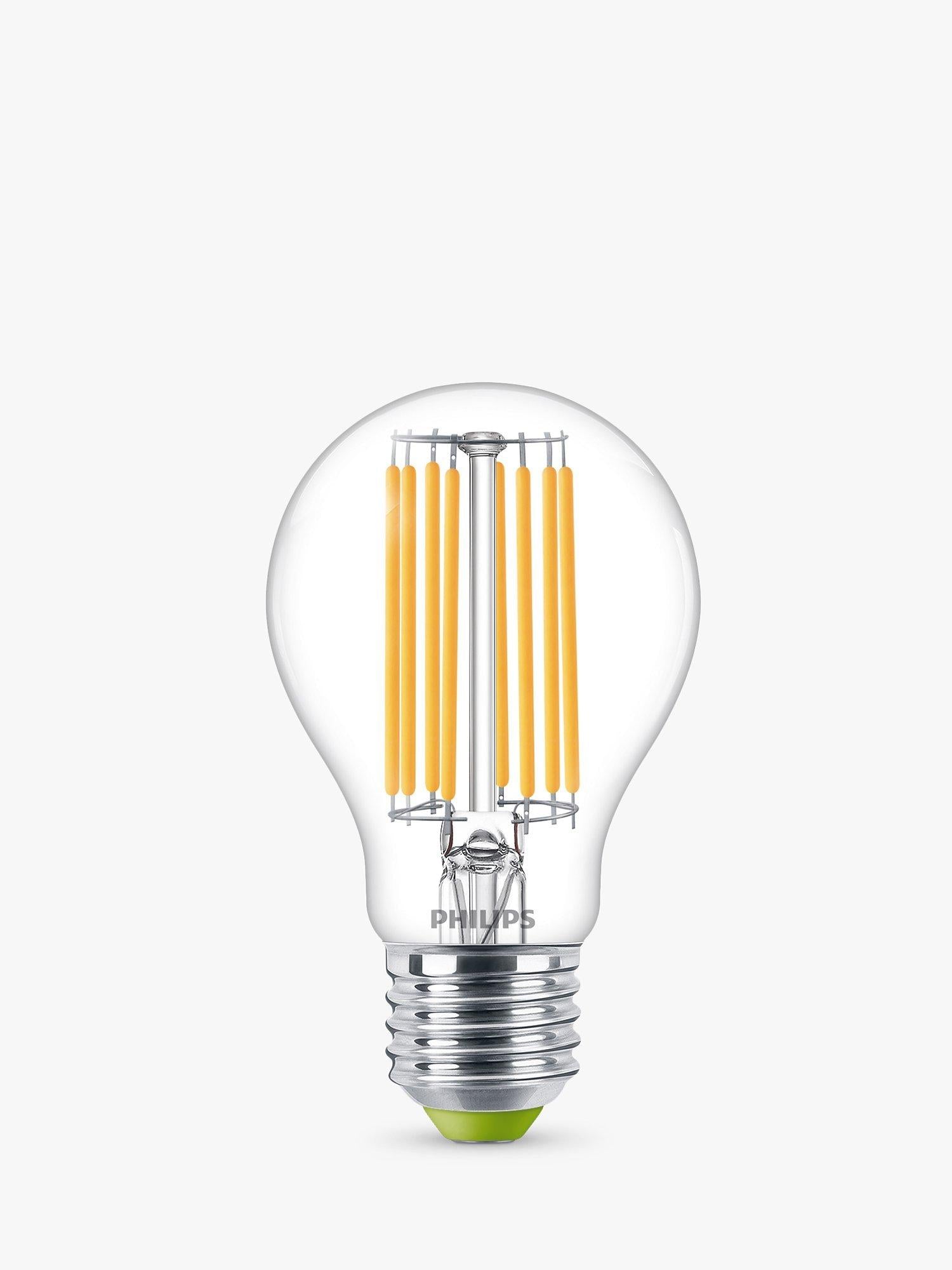 Philips warm white clear LED bulb 4W pack of 2 - British product