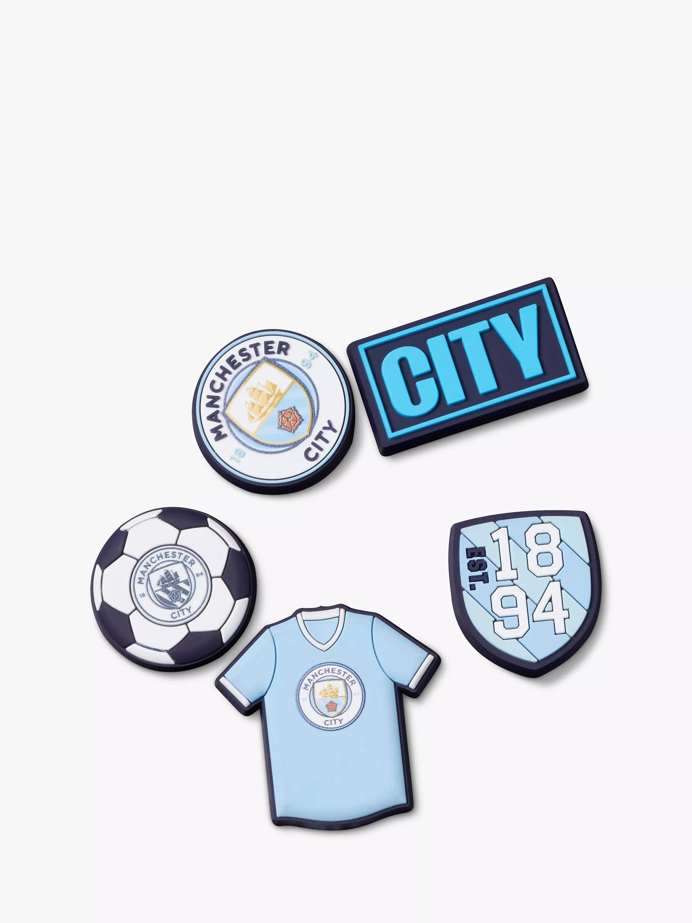 Crocs Manchester City Jibbitz pack of 5 - British product