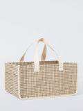 John Lewis large gingham storage caddy, imported from the UK
