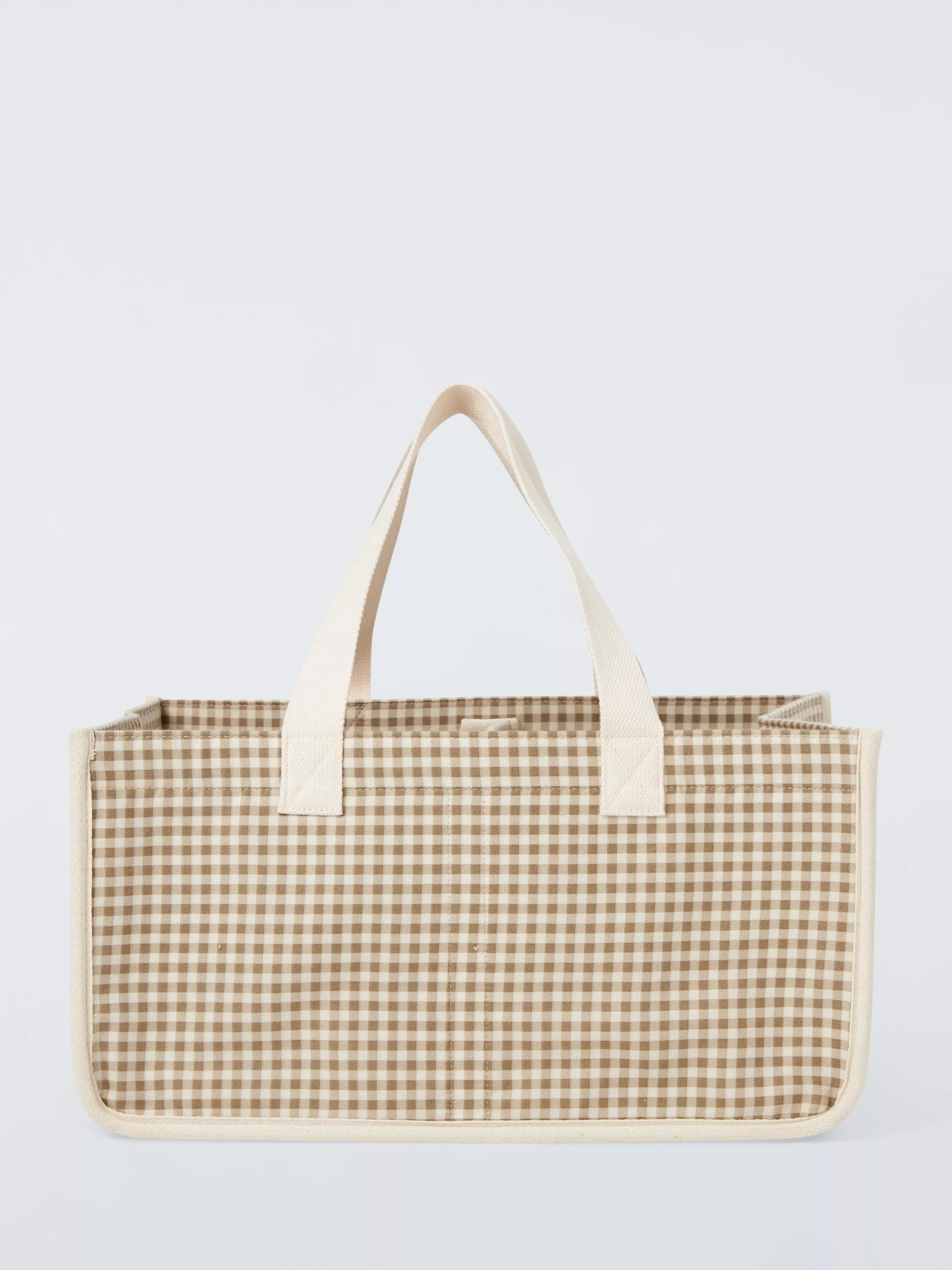 John Lewis large gingham storage caddy, imported from the UK