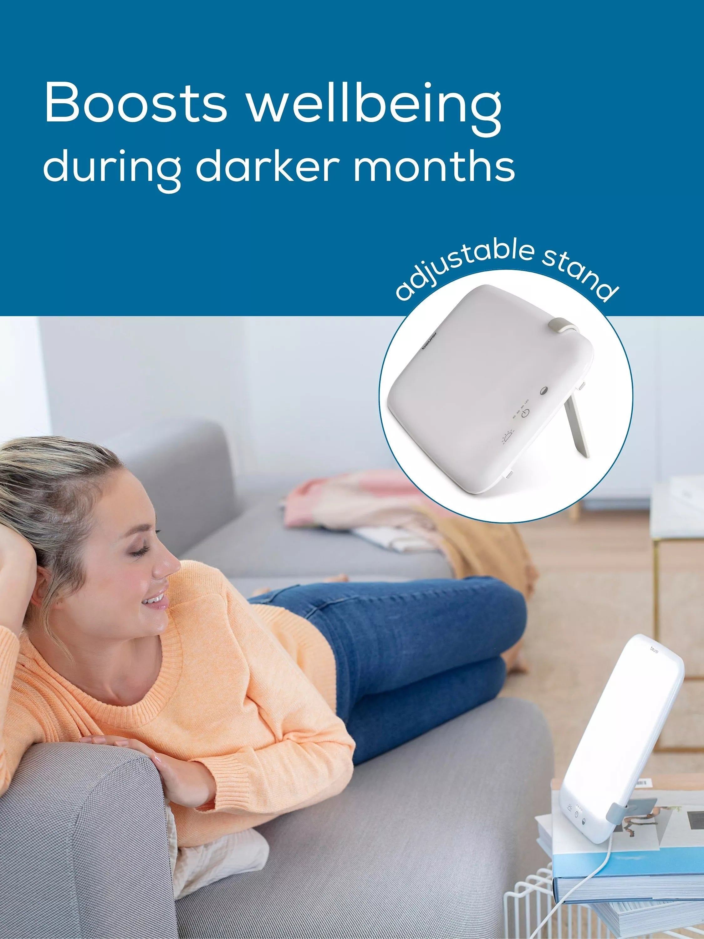 Beurer SAD daylight therapy lamp white, imported from the UK