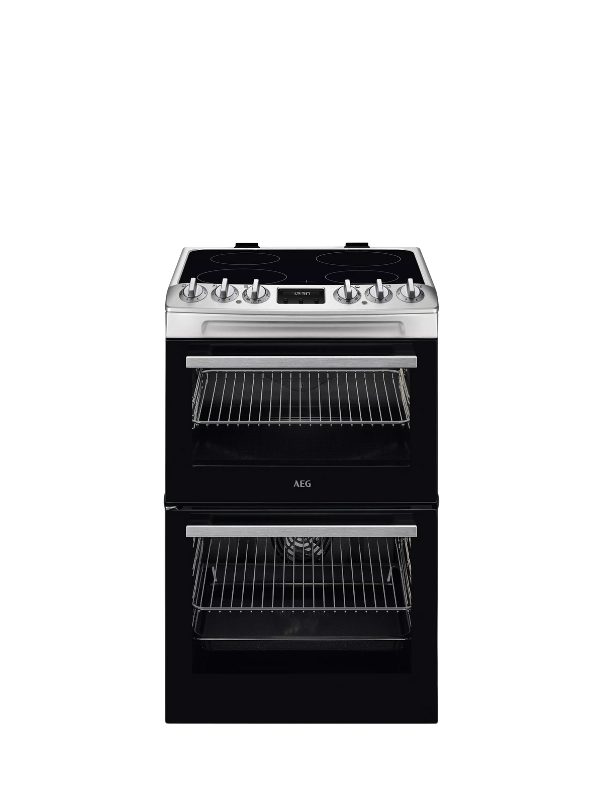 AEG freestanding electric cooker stainless steel 89x55x60cm, imported from the UK