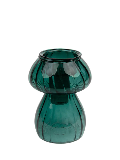 John Lewis Talking Tables Mushroom Glass Candle Holder, Green