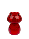 Talking Tables Mushroom Glass Candle Holder, Red