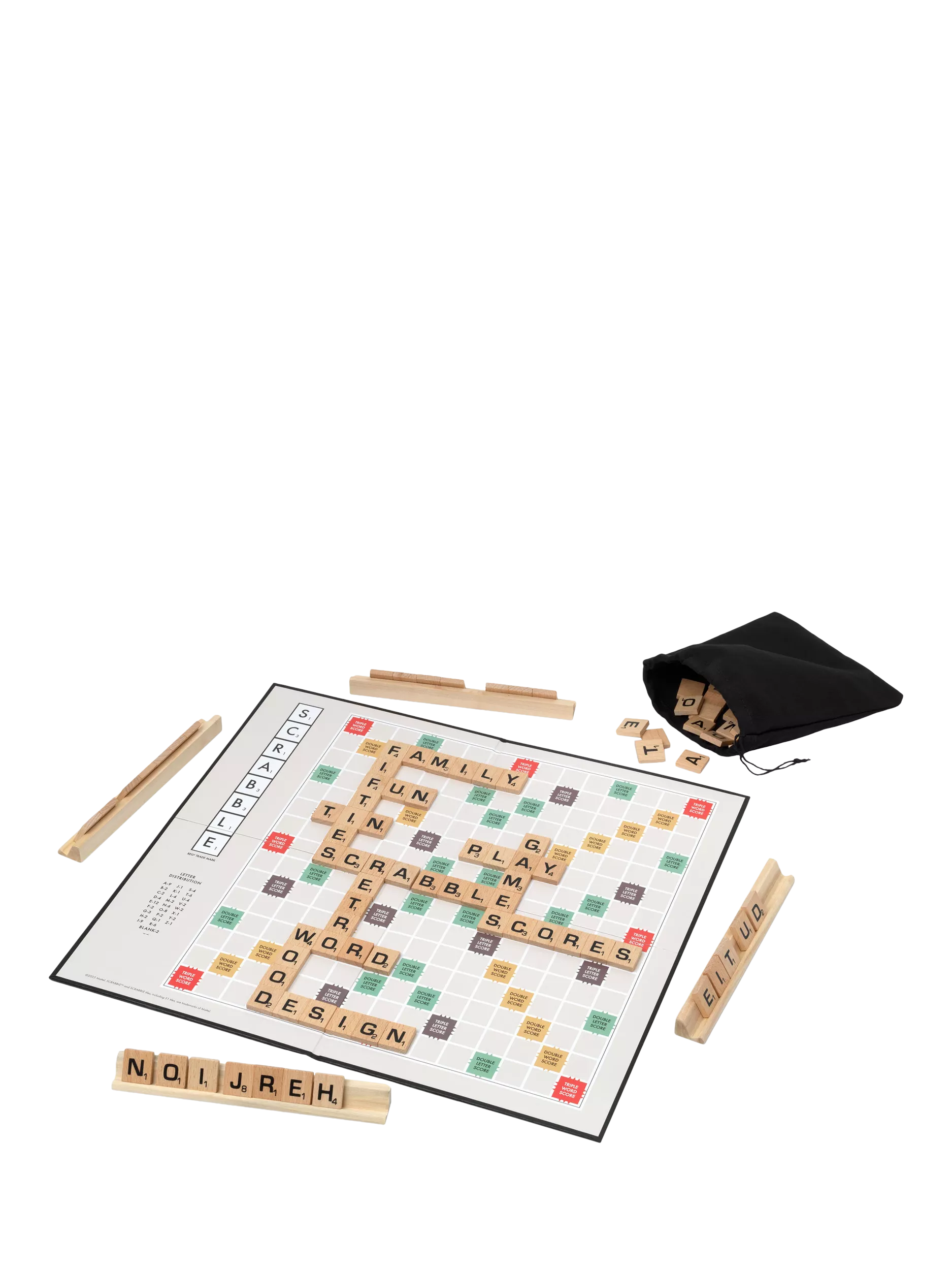 John Adams Scrabble Retro Edition word game, UK version