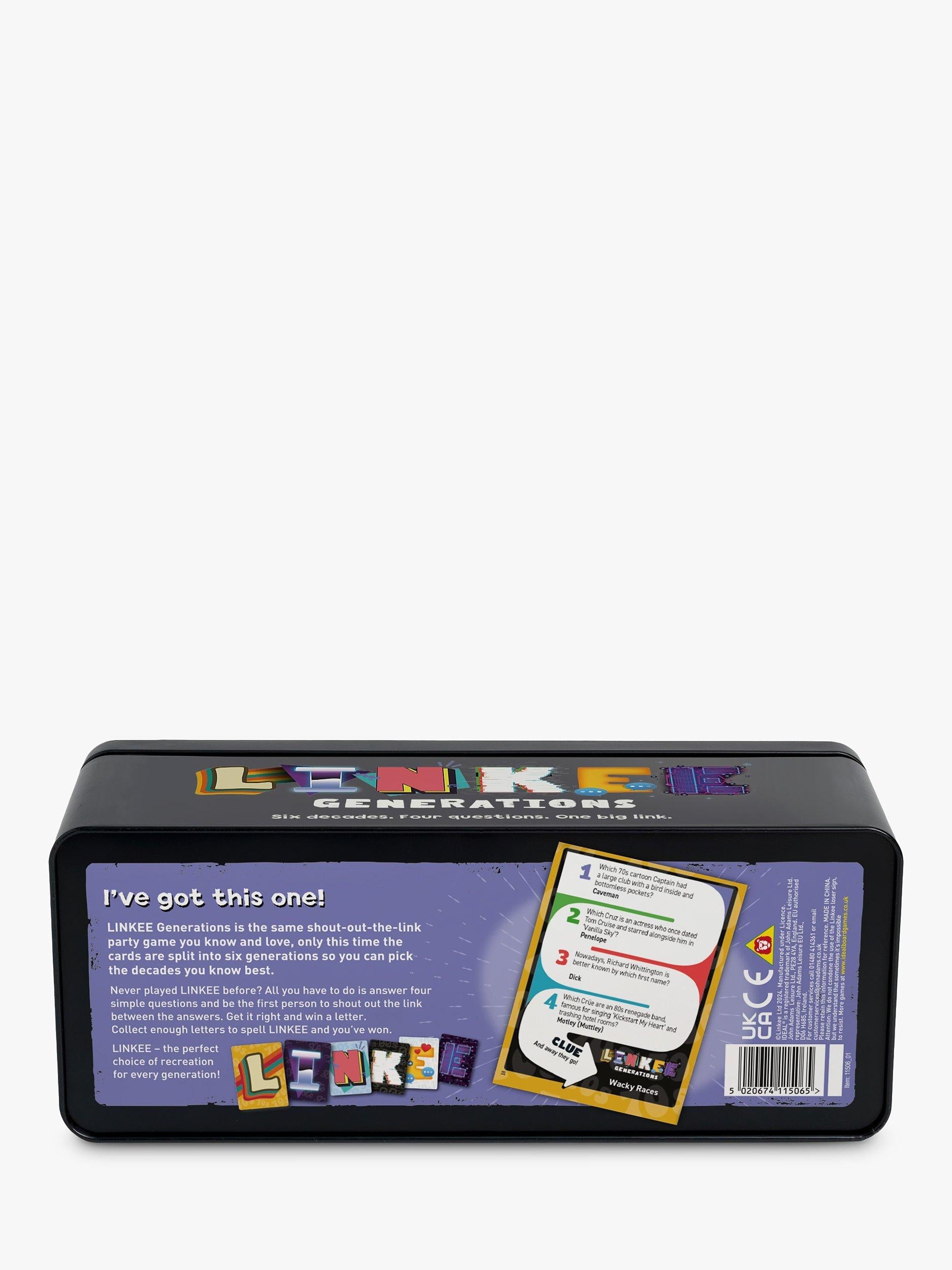 Jeu de cartes familial Linkee Generations, version UK