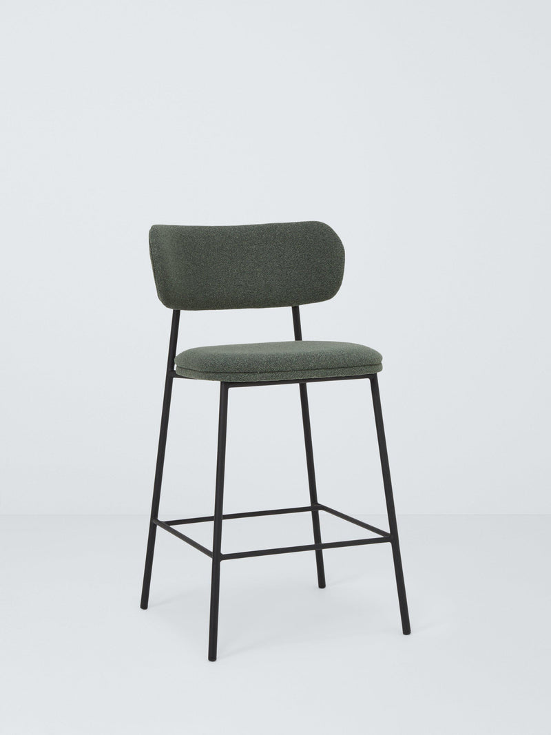 John Lewis Wise Barhocker mit Schaumstoffsitz und Metallbeinen (Britische Marke)