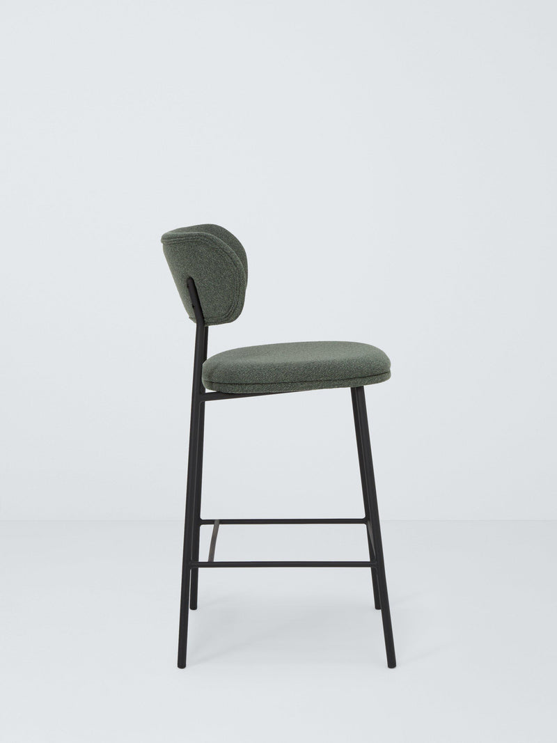 John Lewis Wise Barhocker mit Schaumstoffsitz und Metallbeinen (Britische Marke)