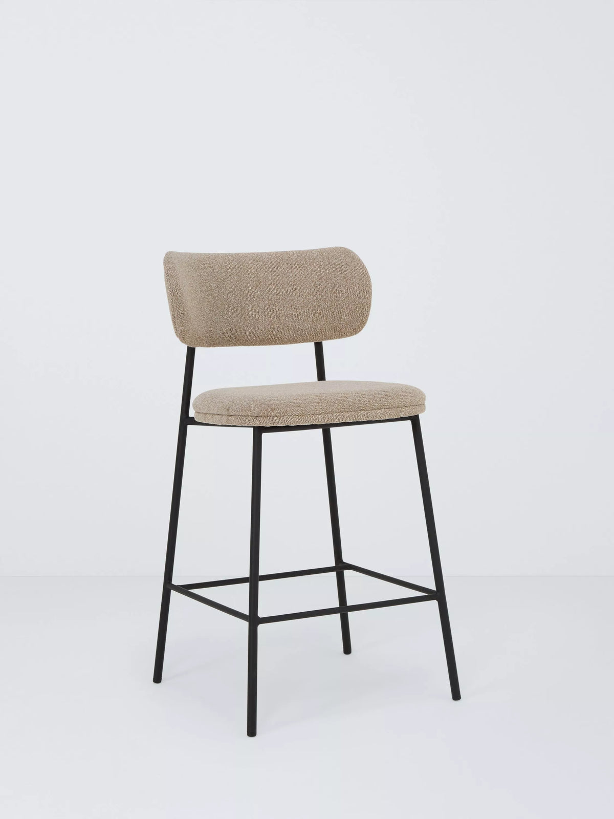 John Lewis Wise Barhocker mit Schaumstoffsitz und Metallbeinen (Britische Marke)