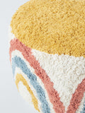 John Lewis rainbow tufted pouffe - British product
