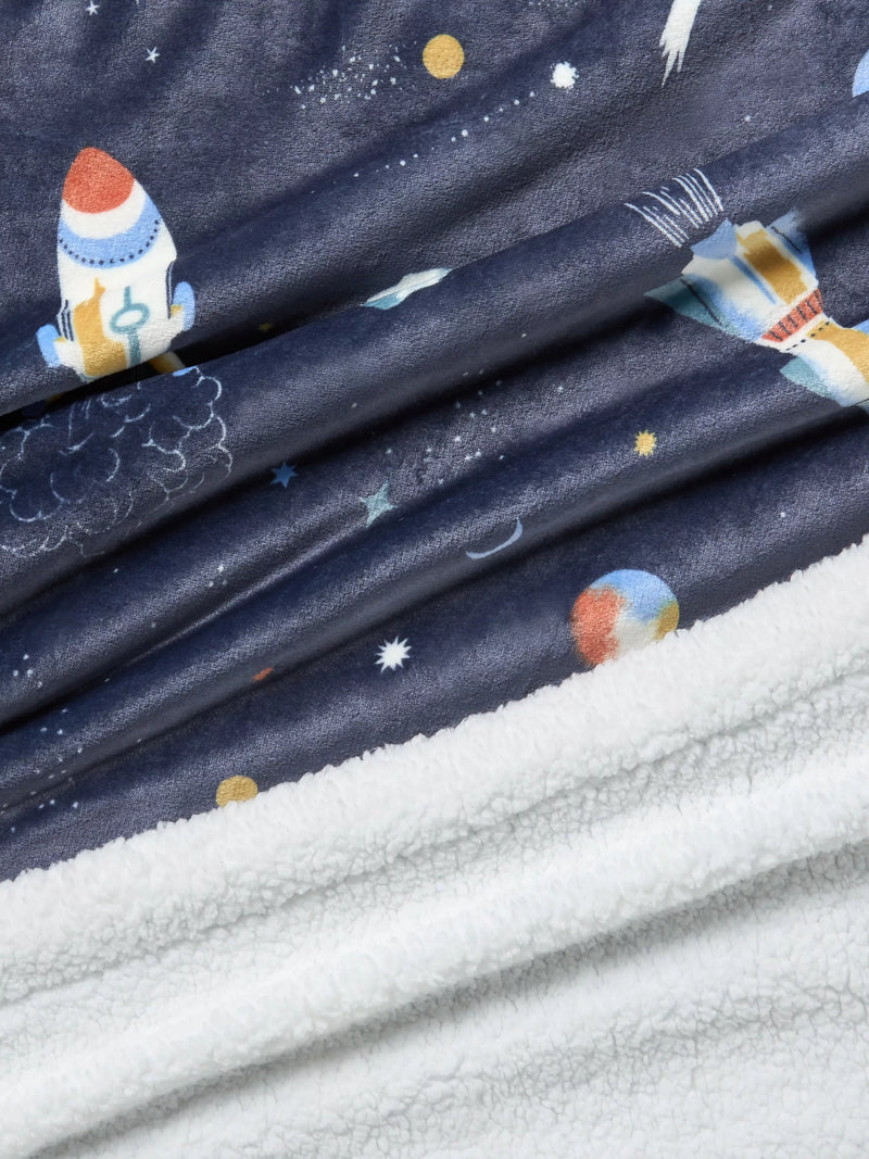 John Lewis kids fleece blanket navy - British product