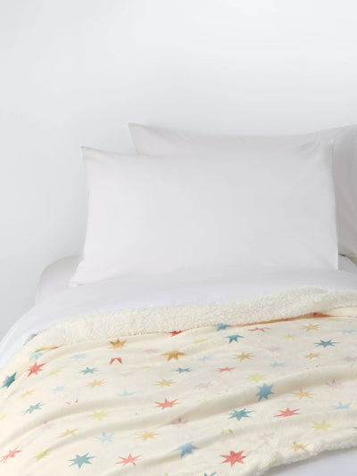 John Lewis Fleecedecke mit Karnevalsstern-Aufdruck für Kinder, mehrfarbig