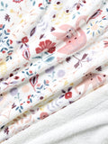 John Lewis kids' unicorn print fleece blanket Pink/Multi, UK version