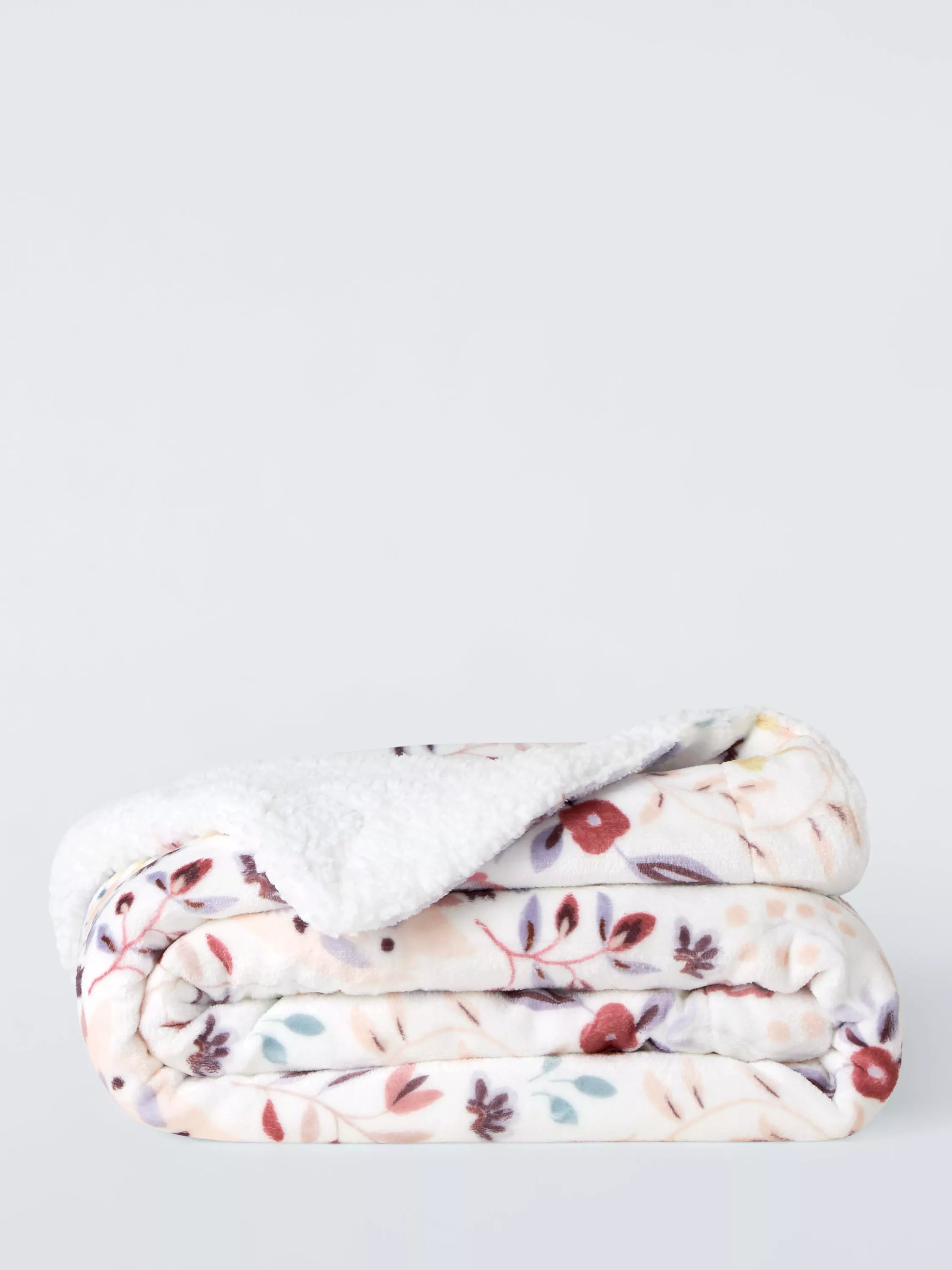 John Lewis kids' unicorn print fleece blanket Pink/Multi, UK version