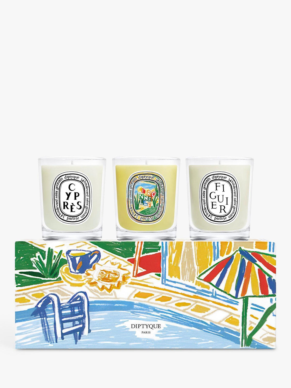 Summer-Themed Scented Candle Set 3 x 70g