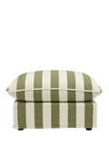 Sophie Conran Cocobella footstool Spring Green Stripe, UK version