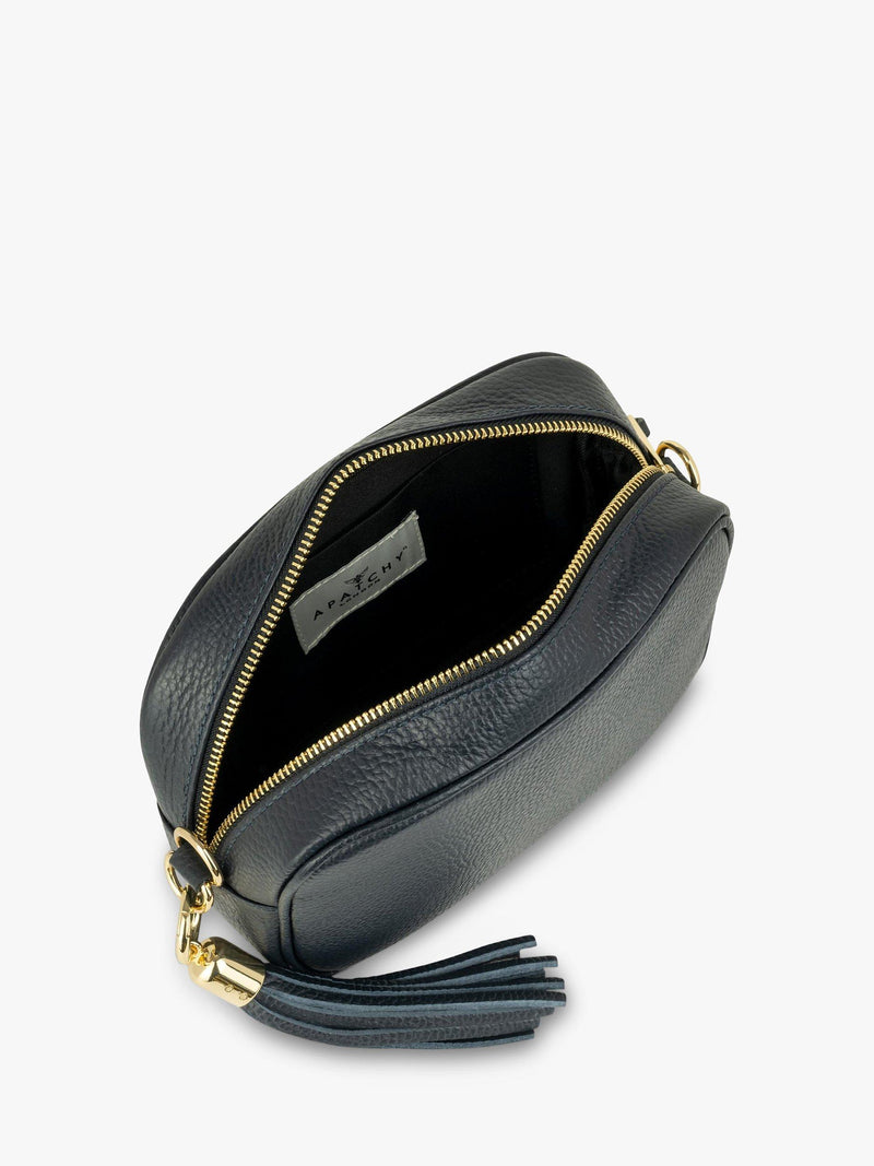 Apatchy London crossbody bag in navy - British product