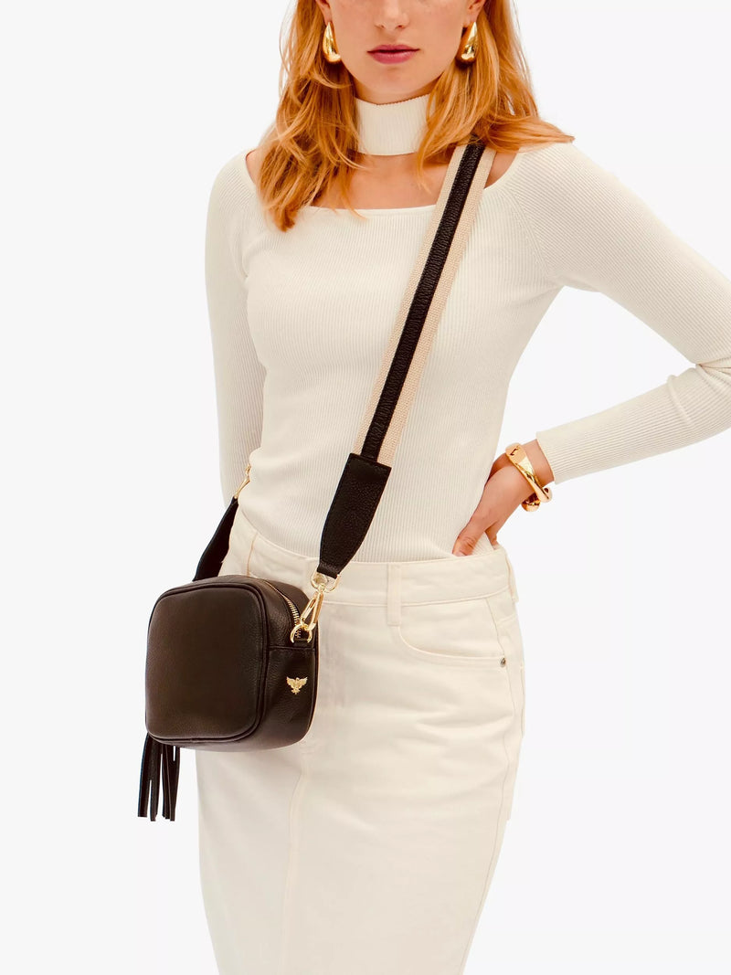 Apatchy London crossbody bag in navy - British product