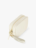 Apatchy London leather crossbody bag in stone (British brand)