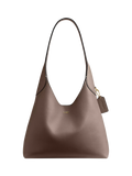 Coach Brooklyn 28 Leather Shoulder Bag, Dark Stone