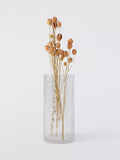 John Lewis clear crackle glass column vase 23.5cm, UK version