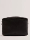 Ted Baker Giorjio Leather Wash Bag, Black