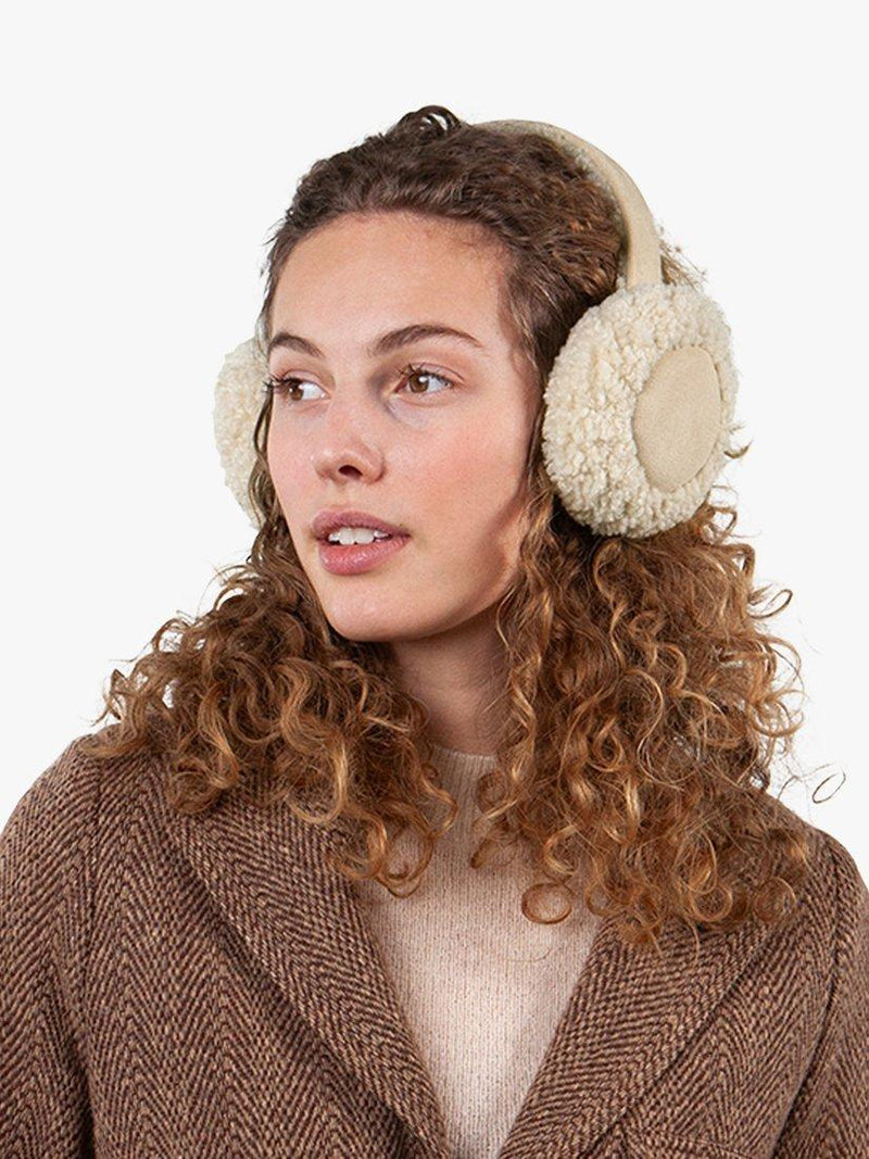 Barts beige faux fur earmuffs, imported from the UK