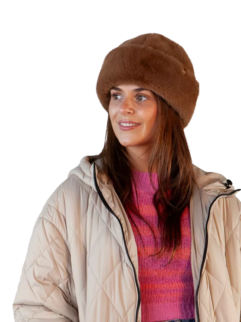 Barts Cherrybush faux fur hat beige, UK version