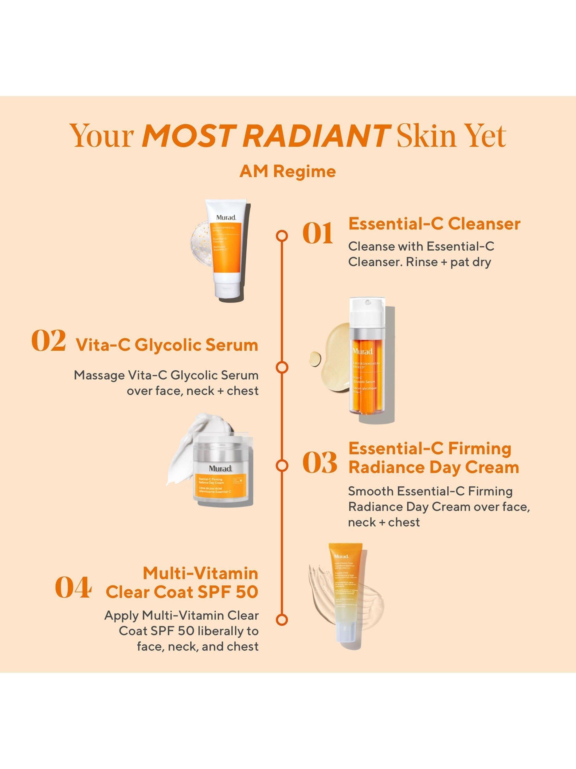 Murad Multi-Vitamin Clear Coat SPF 50 sunscreen 50ml, imported from the UK