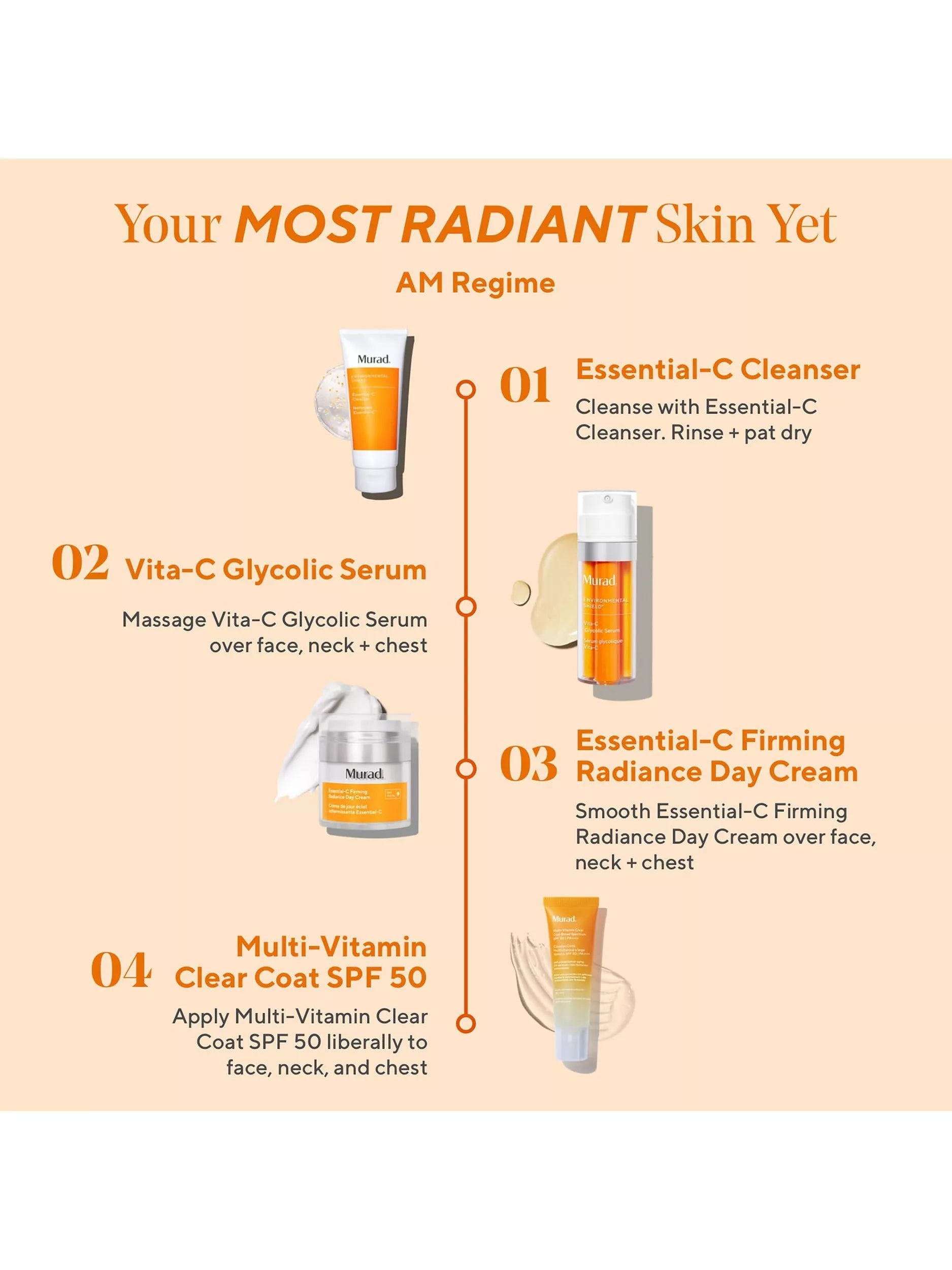 Murad Multi-Vitamin Clear Coat SPF 50 sunscreen 50ml, imported from the UK