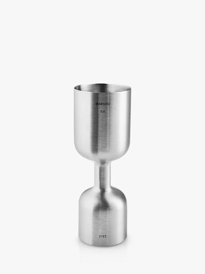 John Lewis Eva Solo Lounge Stainless Steel Cocktail Jigger, Brushed Steel, 2.5 cl / 5 cl- Buy online at McGrocer